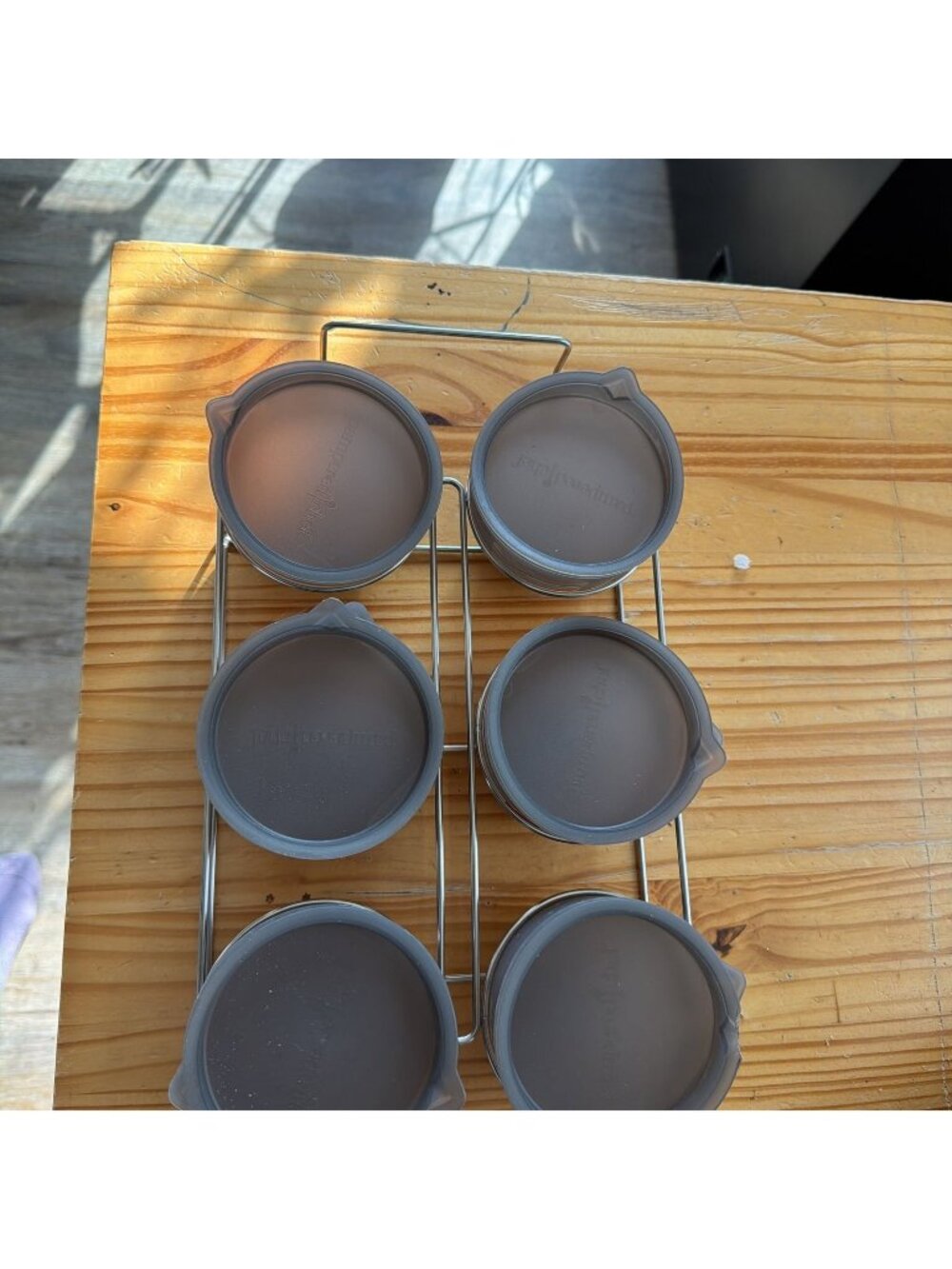 Pampered Chef 1-Cup Freezer Bowls Set of 6 With Lids & Wire Rack
